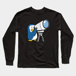 Space Penguin Long Sleeve T-Shirt